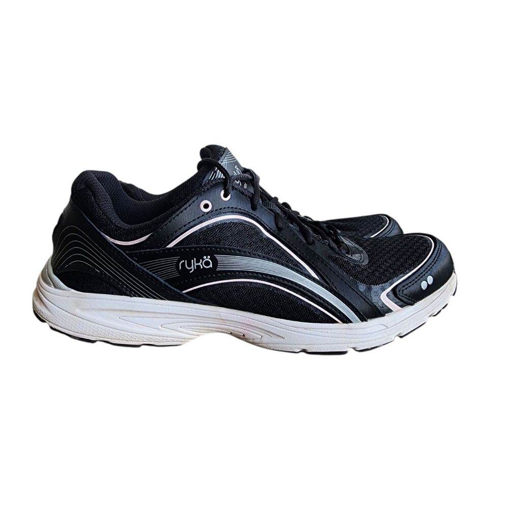 Ryka Sky Walk Women's Walking Shoes Black Sneakers Size 8.5 M Athletic Comfort